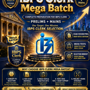 IBPS CLERK MEGA BACTH